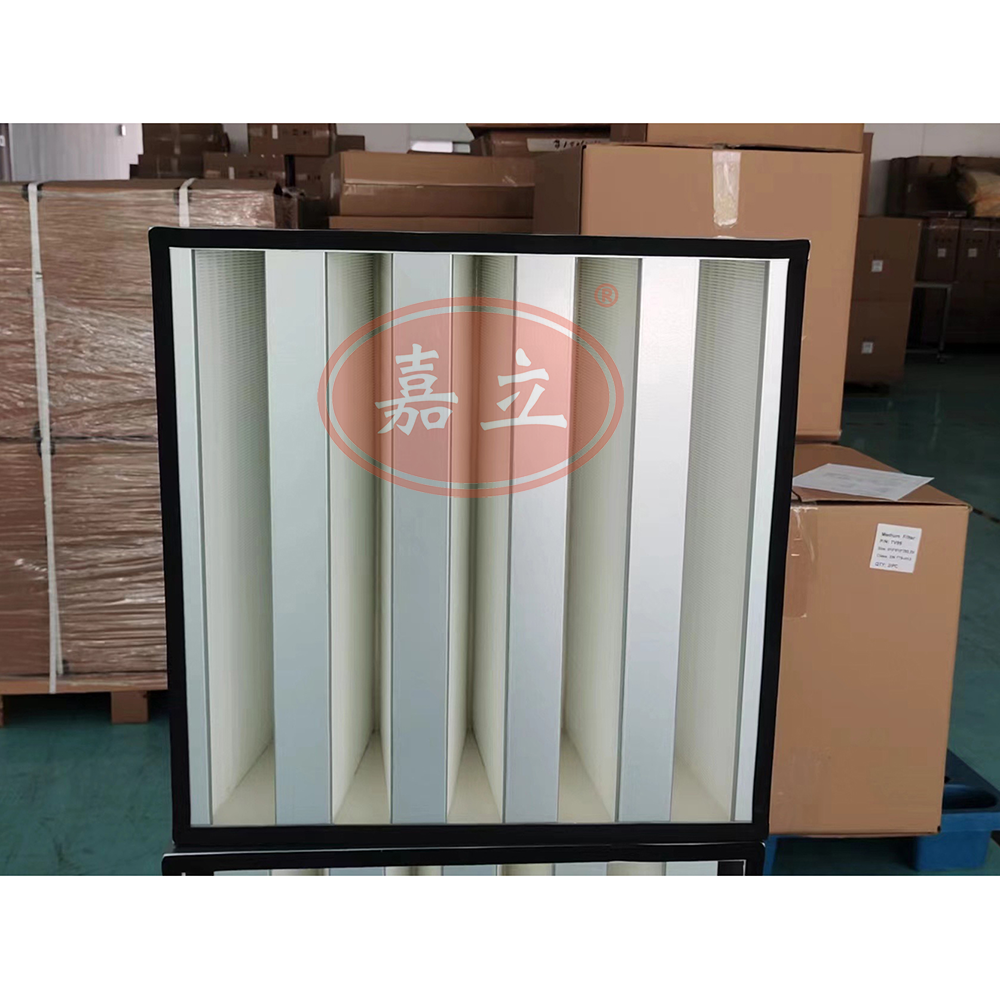 夏河W型V型密褶式箱式过滤器